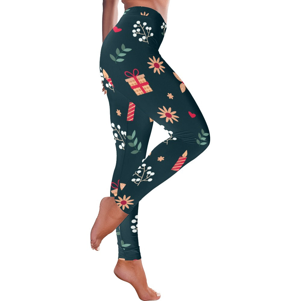 Festive Christmas Women's All-Over Low Rise Leggings