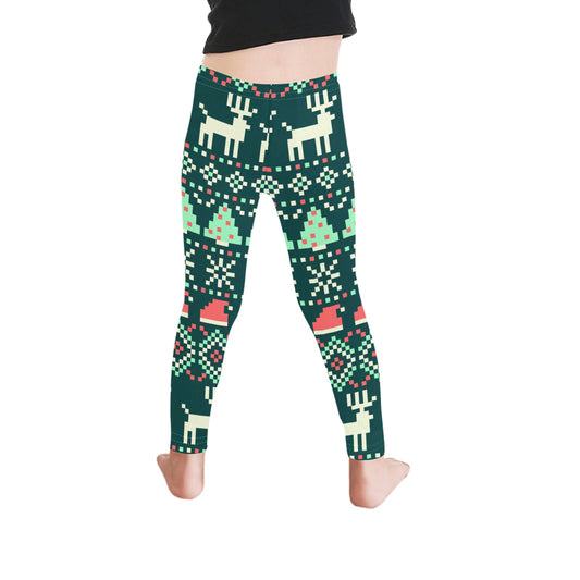 Festive Christmas All-Over Print Girls Leggings