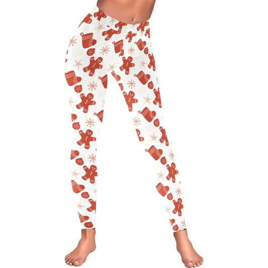 Gingerbread Christmas Women's All-Over Low Rise Leggings