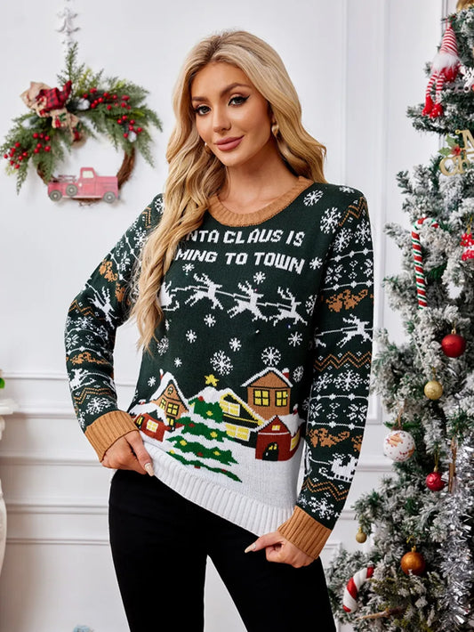 Playful Santa Claus Christmas Sweater