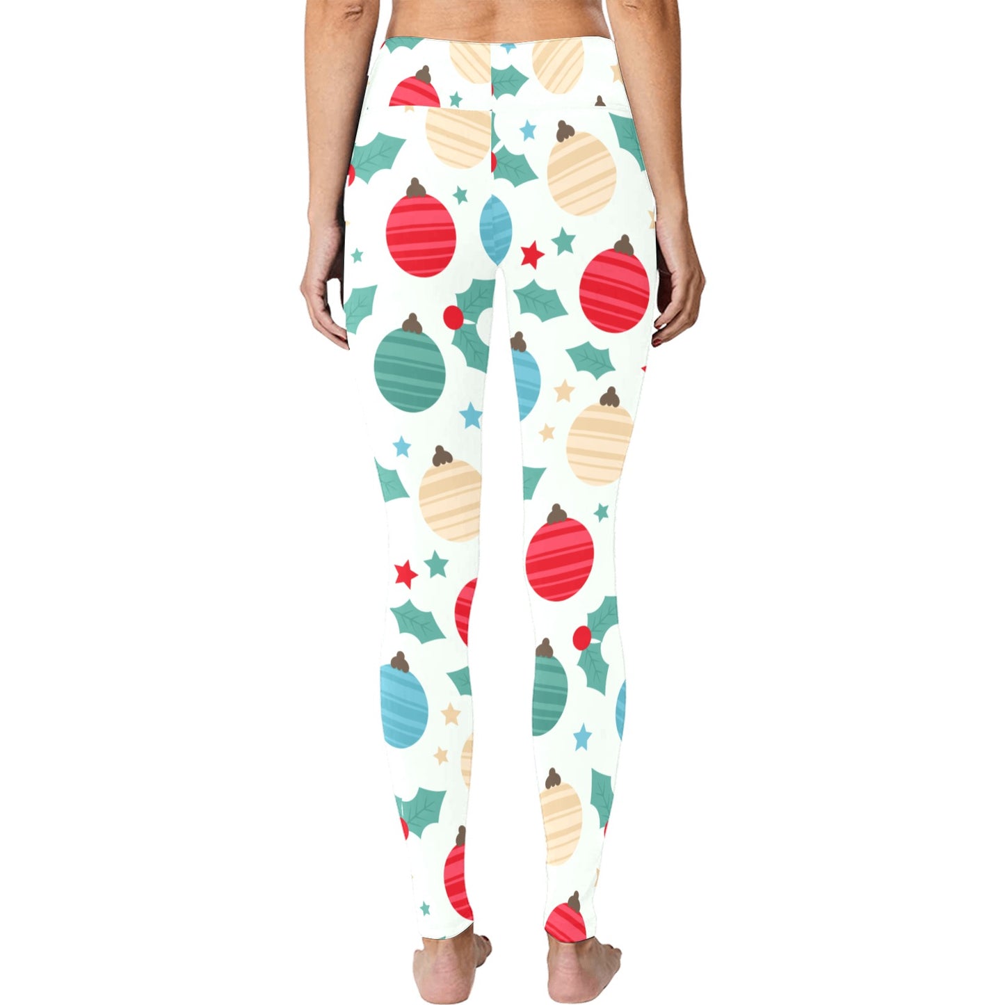 Christmas Running Ornaments Women's Workout Leggings