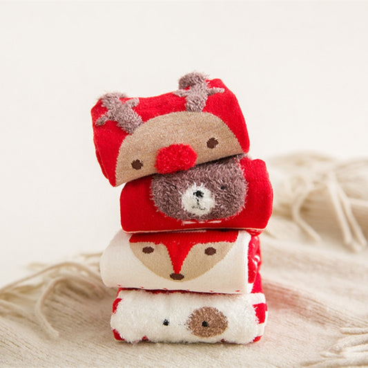 Festive Christmas Socks for Women - Cozy Winter Gift