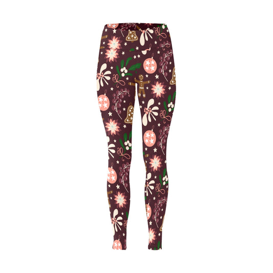 Dark Violet Gingerbread Women's Workout Leggings