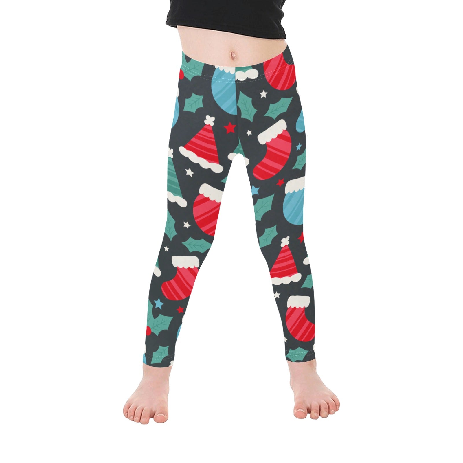 Festive Christmas Themed Leggings for Girls