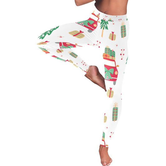 Christmas Car Women's All-Over Low Rise Leggings