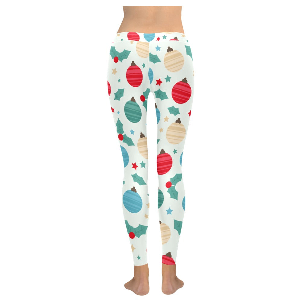 Festive Christmas All-Over Low Rise Leggings for Women