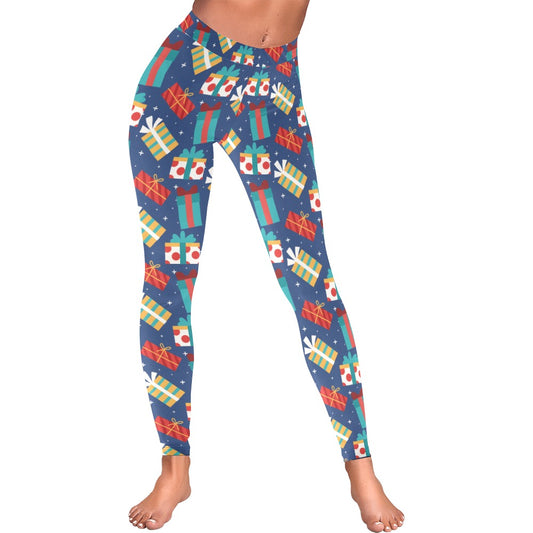 Festive Women's All-Over Low Rise Christmas Leggings
