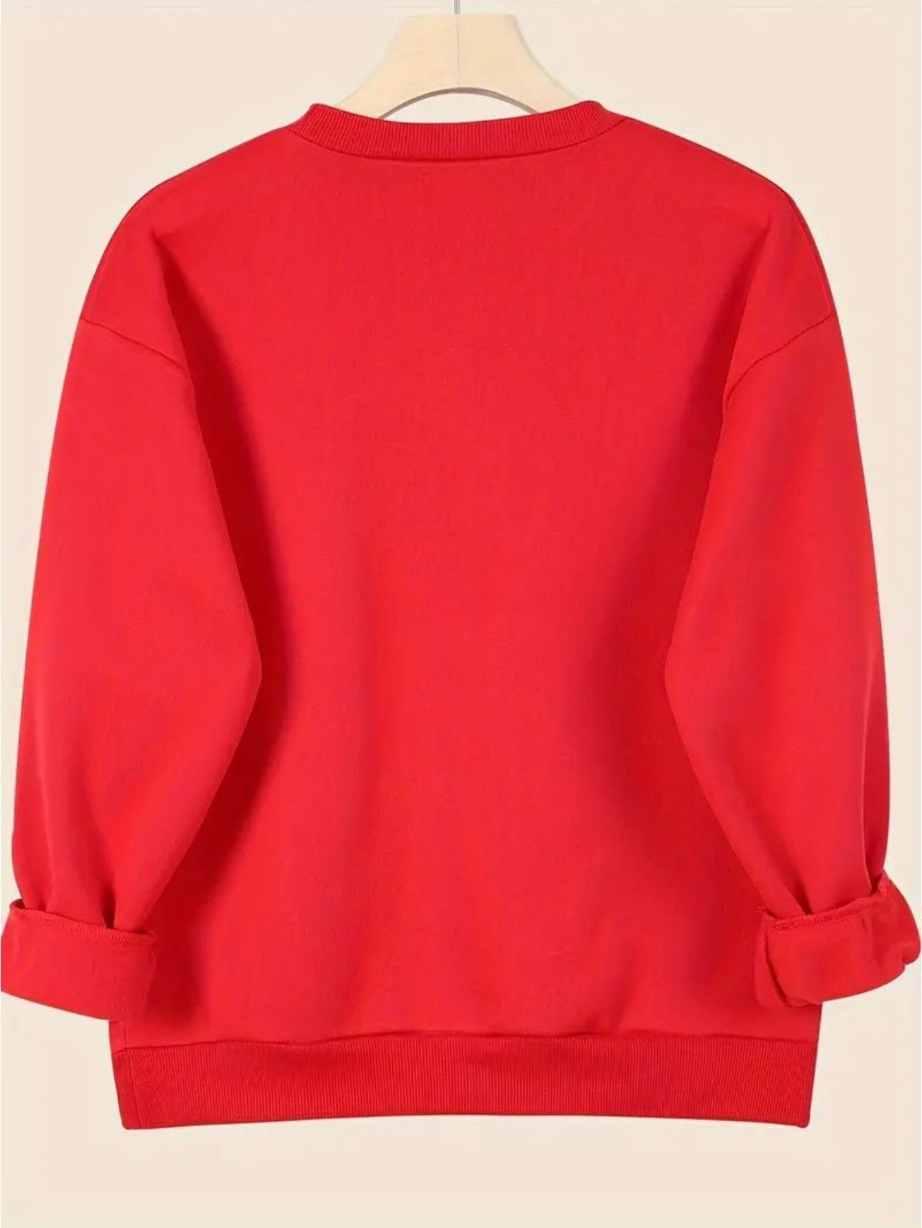 Women's Casual Christmas Print Long Sleeve Sweatshirt