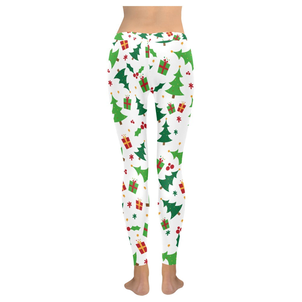 Christmas Tree Presents Women's All-Over Low Rise Leggings