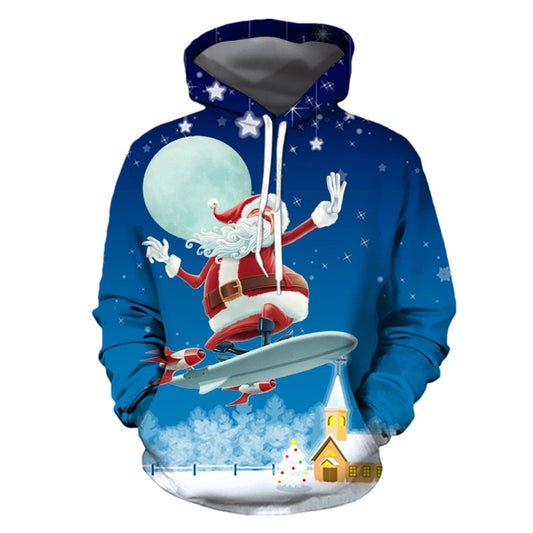 Unisex Funny Christmas Cat Snowman Sweater with Pockets