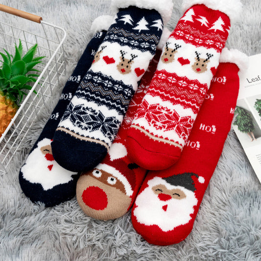 Cozy Christmas Floor Socks - Thick & Anti-Slip