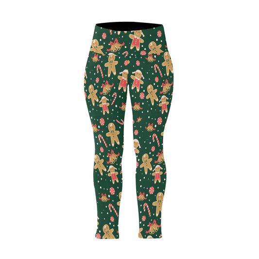 Christmas Gingerbread Family Plus Size High Waist Leggings