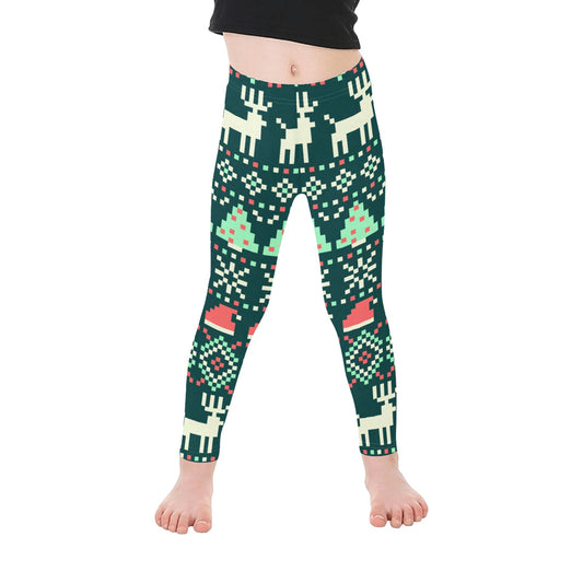 Festive Christmas All-Over Print Girls Leggings