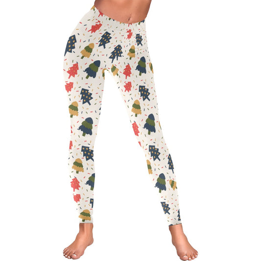 Christmas Trees All-Over Low Rise Leggings for Women