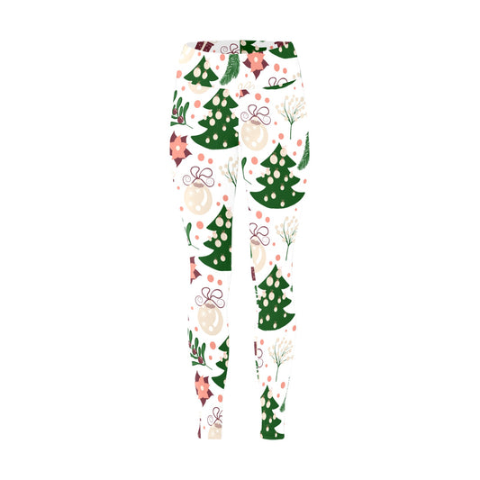 White Christmas Tree Women's Workout Leggings