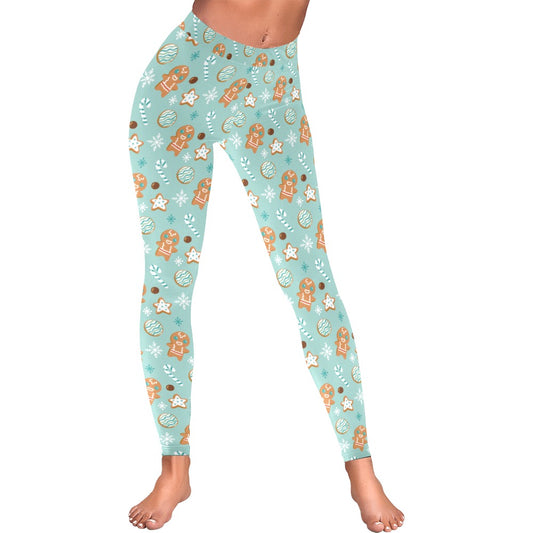 Mini Gingerbread Christmas Women's All-Over Low Rise Leggings