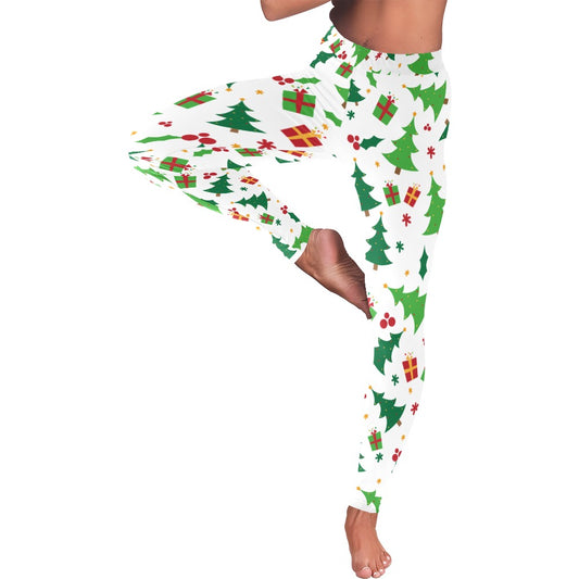 Christmas Tree Presents Women's All-Over Low Rise Leggings