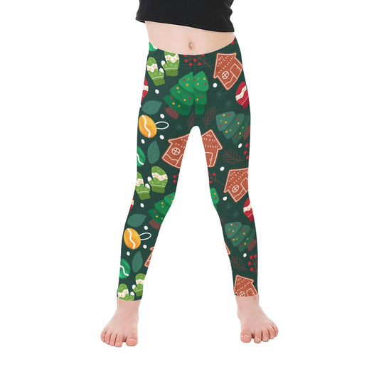 Gingerbread House Christmas All-Over Print Girls Leggings