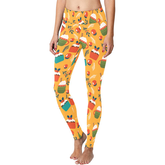 Cupcakes & Hot Cocoa Christmas Leggings