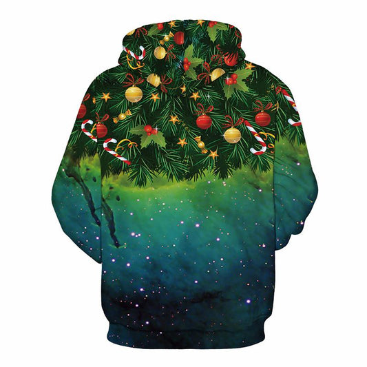 3D Christmas Tree Cosplay Hoodie for Men and Women