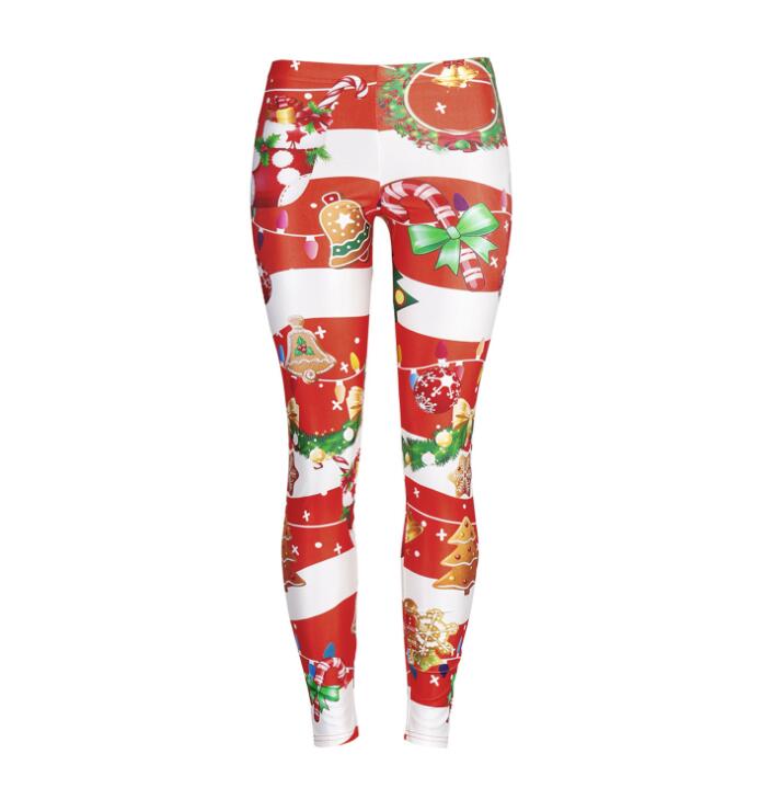 Festive Snowflake Tree Leggings for Women