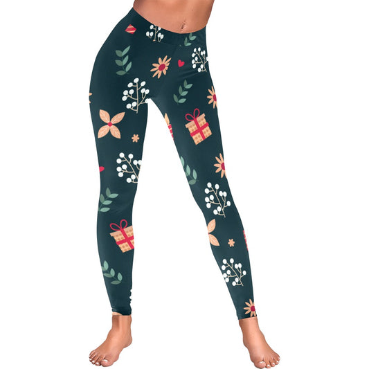 Festive Christmas Women's All-Over Low Rise Leggings