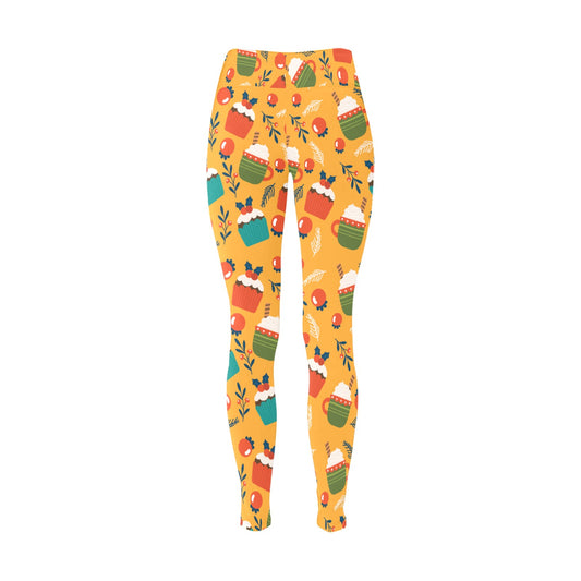 Cupcakes & Hot Cocoa Christmas Leggings