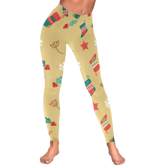 Festive Christmas Women's All-Over Low Rise Leggings