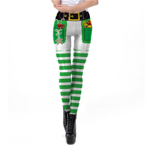 Women's Christmas Leggings with Pocket - Festive Holiday Pants