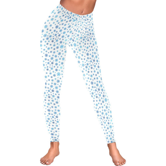 Snowflake Women's Christmas All-Over Low Rise Leggings