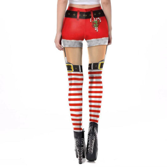 Christmas 3D Digital Print Leggings