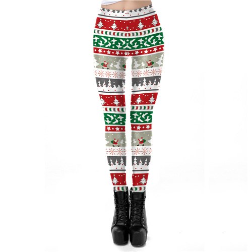 Christmas Tree Plus Size Leggings for Women