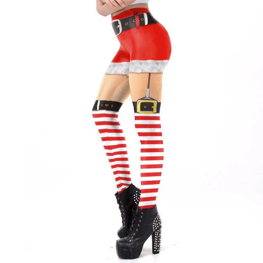 Christmas 3D Digital Print Leggings