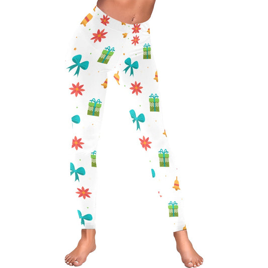 Christmas Presents & Bows Women's All-Over Low Rise Leggings