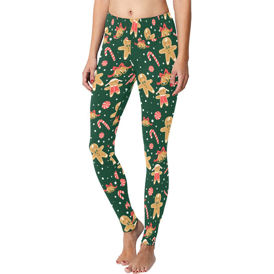 Green Gingerbread Women's Workout Leggings