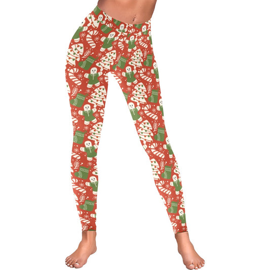 Festive Christmas Women's All-Over Low Rise Leggings