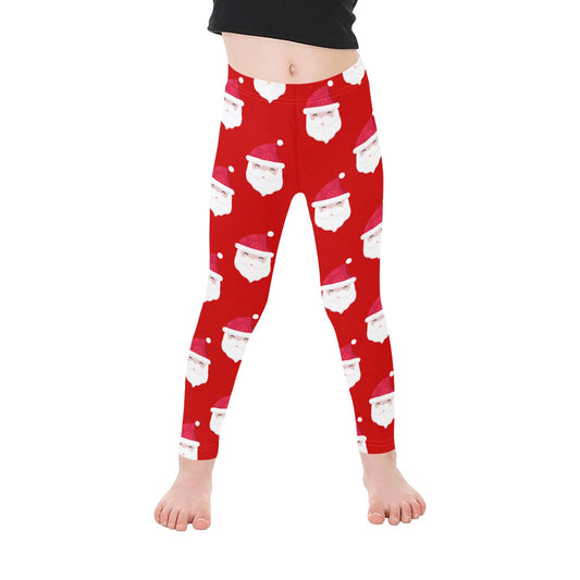 Santa Claus Christmas All-Over Print Girls Leggings