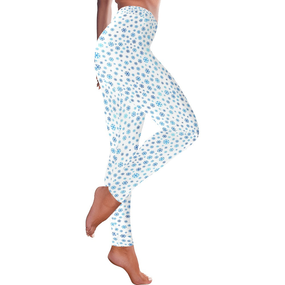 Snowflake Women's Christmas All-Over Low Rise Leggings
