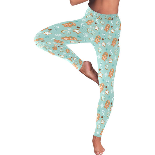 Mini Gingerbread Christmas Women's All-Over Low Rise Leggings