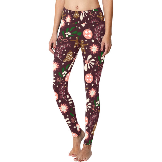 Dark Violet Gingerbread Women's Workout Leggings