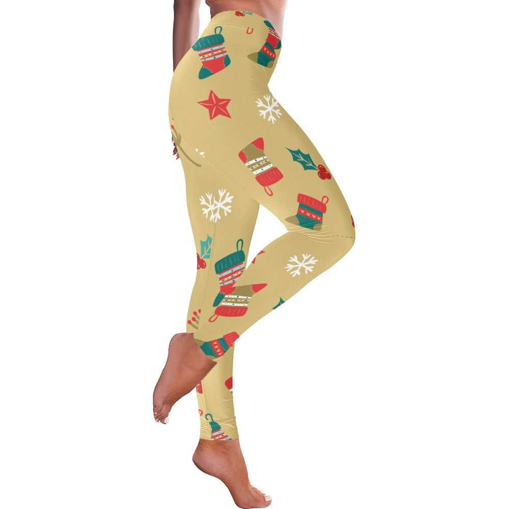 Festive Christmas Women's All-Over Low Rise Leggings